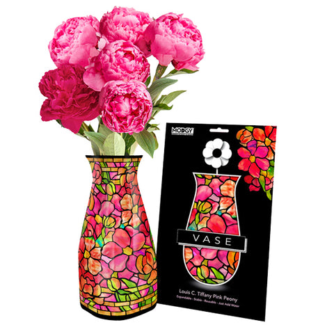 Louis C. Tiffany Pink Peony Vase