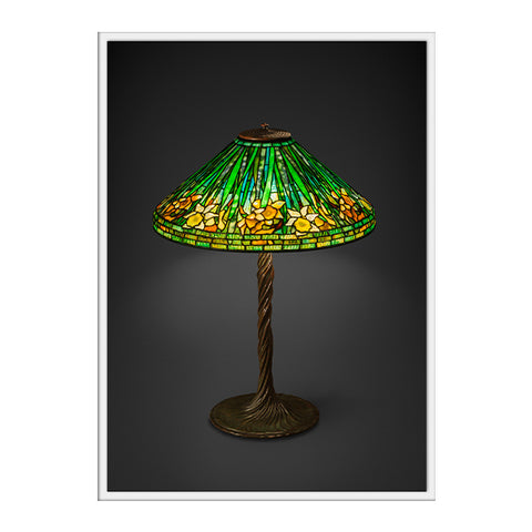 Louis C. Tiffany Daffodil Lamp Postcard