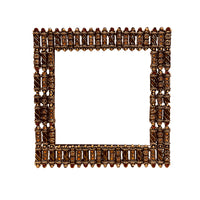 Jeweled Frame Brown
