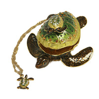 Turtle Trinket Box with Necklace