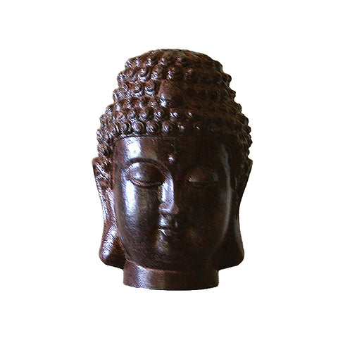 Buddha Head Wood Statue