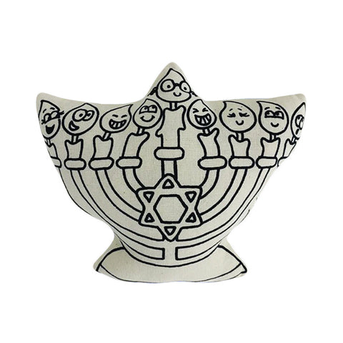 Menorah Plush for Coloring and Play