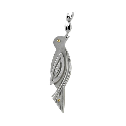 Songbird Brass Mezuzah