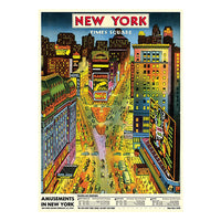 Times Square Poster Gift Wrap - Single Sheet
