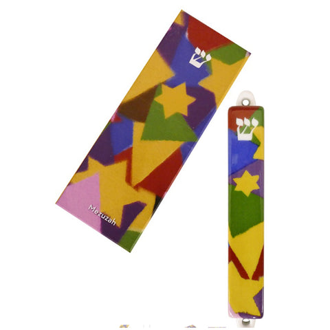 Triangle Art Mezuzah