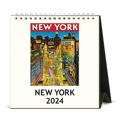 New York Vintage Images 2024 Desk Calendar