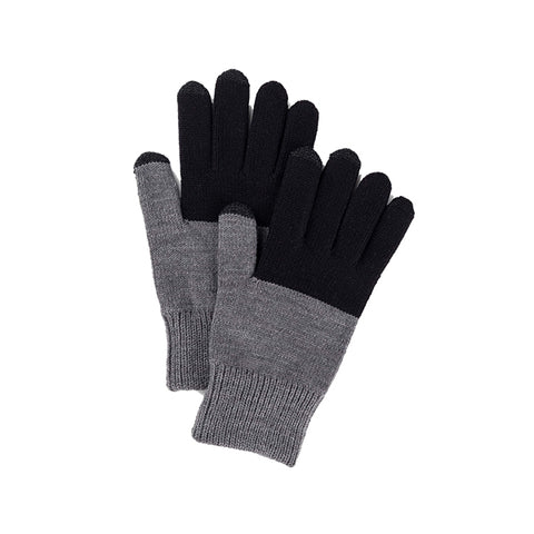 Black Grey Touchscreen Gloves