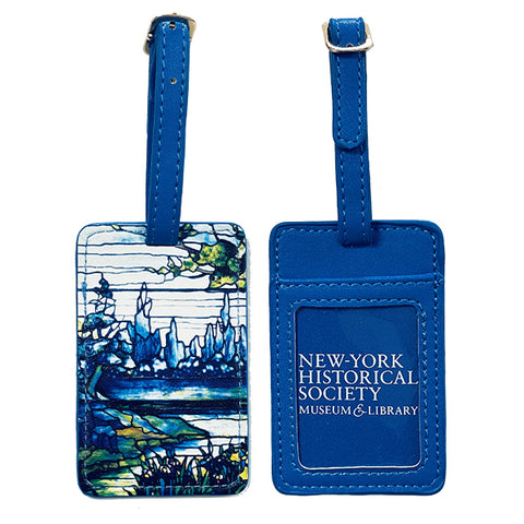 Louis C. Tiffany Iris Landscape Luggage Tag