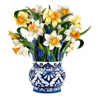 English Daffodils Bouquet Pop-up Greeting Card