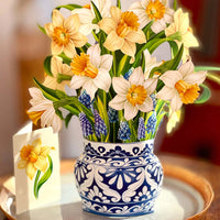 English Daffodils Bouquet Pop-up Greeting Card