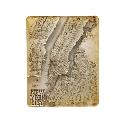 New York City Historic Map Magnet