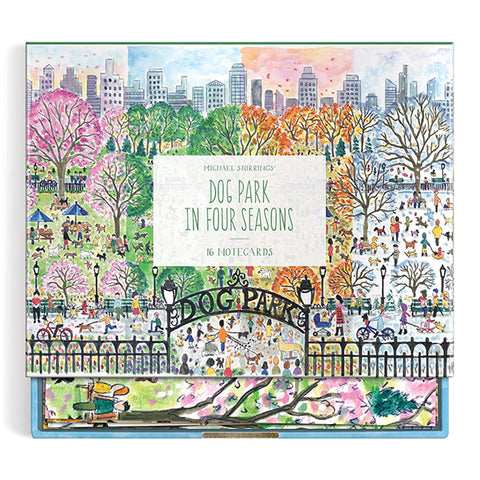 Dog Park in Four Seasons Boxed Notecards