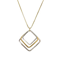 Triple Squares Necklace