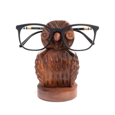 Owl Wooden Eyeglass Holder