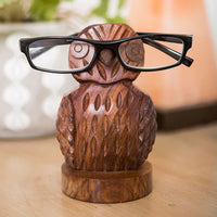 Owl Wooden Eyeglass Holder