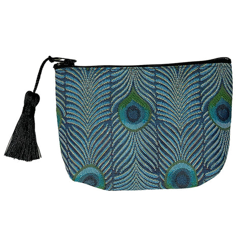 Louis C. Tiffany Peacock Zip Pouch - Small