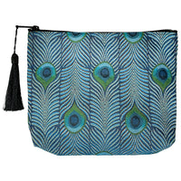 Louis C. Tiffany Peacock Zip Pouch - Large