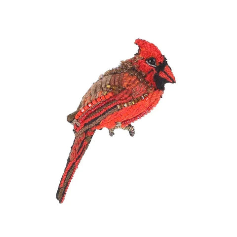 Red Cardinal Brooch Pin