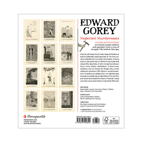 Edward Gorey 2025 Wall Calendar