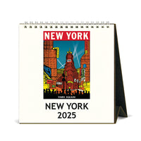 2025 New York Vintage Images Desk Calendar