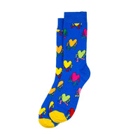 Keith Haring Untitled (Heart) Women Socks - Blue