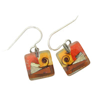 Santa Fe Snail Square Earrings