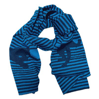 Cats in the City Blue Scarf