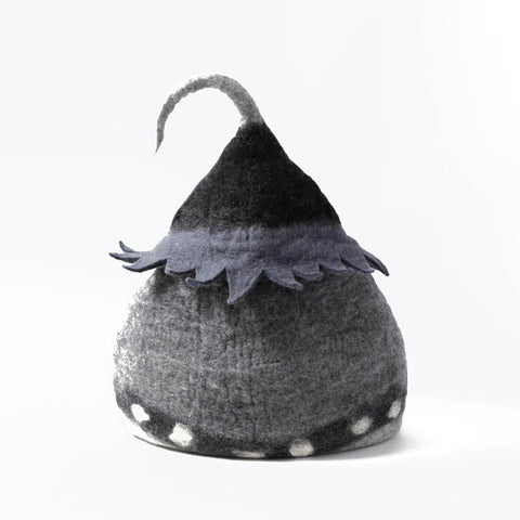 Grey Fairy House Wool Pet Cave