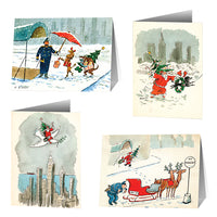 Oscar Fabres Assorted Christmas Partie Deux Boxed Notecards