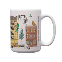 Pets and the City Mug by Julia Rothman