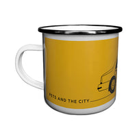 Taxi Dog Camp Mug by Julia Rothman