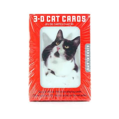 3D Cats Playing Cards