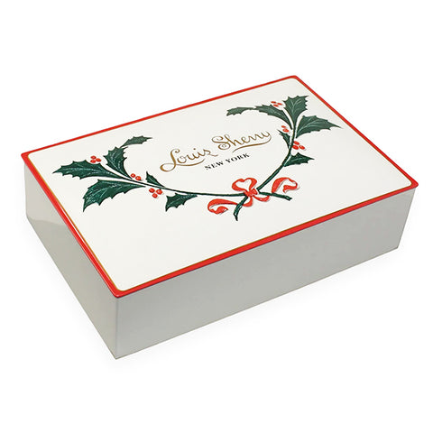 Louis Sherry 12-Piece Chocolate Holly Tin