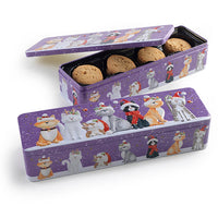 Farmhouse Biscuits Christmas Cat Tin