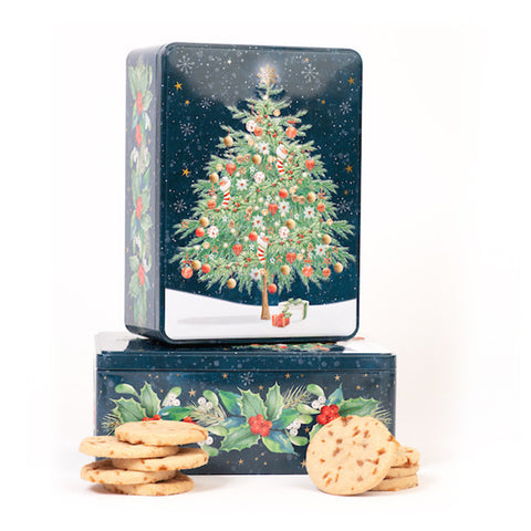 Farmhouse Biscuits Christmas Tree Tin