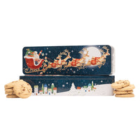 Farmhouse Biscuits Flying Santa Tin