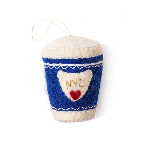 Coffee Cup Felt Ornament