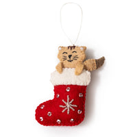 Cat Stocking Felt Ornament