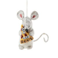 Pizza Rat Felt Ornament