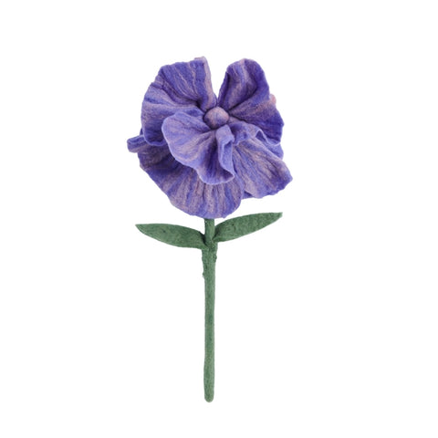 Violet Iris Felt Flower