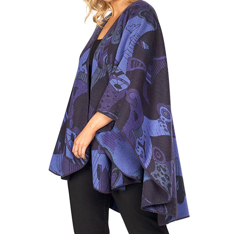 Purple Abstract Shawl