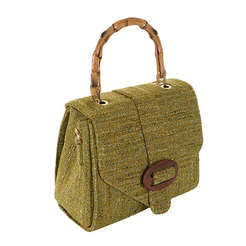 Olive Tweed Tapestry Hangbag