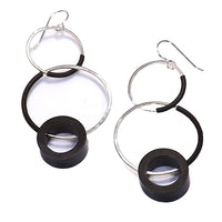 Double Loop Tube Earrings