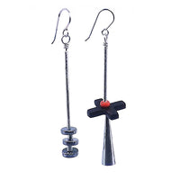 Asymmetric Charm Earrings