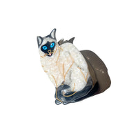 Siamese Cat Hair Claw Clip