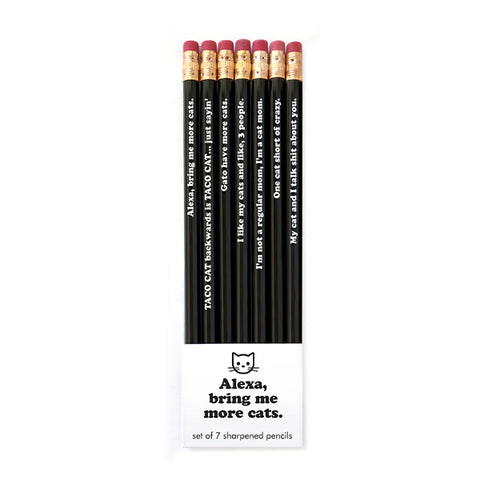 Funny Pet Cat Quotes Pencil Set