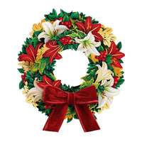 Mini Winter Joy Wreath Pop-up Greeting Card