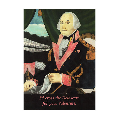 George Washington Valentine Notecard