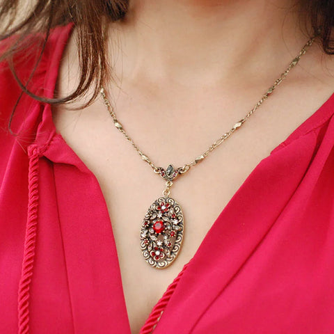 Victorian Garnet Necklace