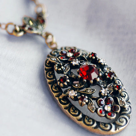 Victorian Garnet Necklace